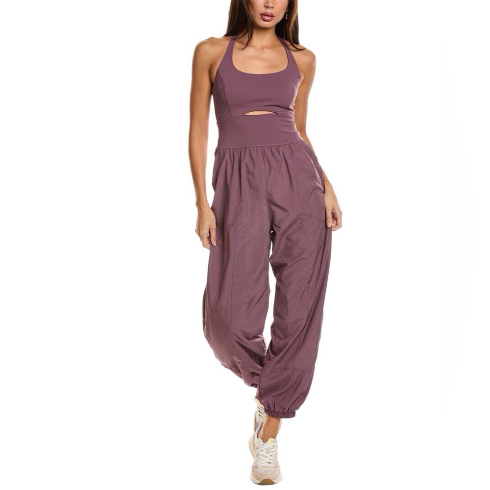 Free People FP Movement Women's Righteous Onesie Jumpsuit Outfit sz L